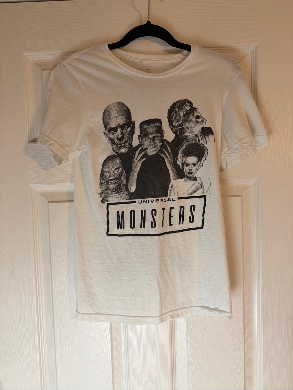 Universal Studios White & Black Classic Universal Monsters Kids Tee